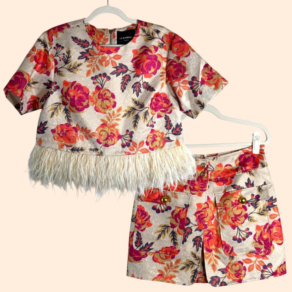 Le Superbe Huntington Rose Skirt Set